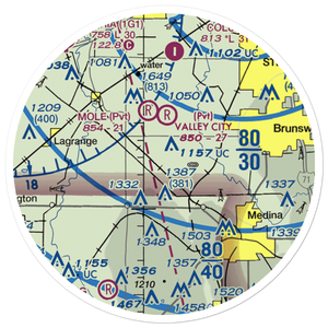 Rauhaus Field (7OH1) VFR Sectional Sticker (20 mile)
