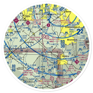 Rauhaus Field (7OH1) VFR Sectional Sticker (30 mile)