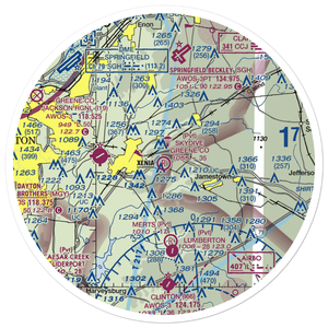 Skydive Greene County Inc Airport (7OA7) VFR Sectional Sticker (30 mile)