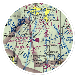 Shaw Field (7NY8) VFR Sectional Sticker (20 mile)
