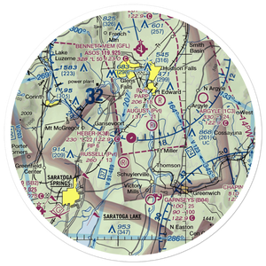 Shaw Field (7NY8) VFR Sectional Sticker (30 mile)