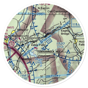 Sherwood Farm Airport (7NY6) VFR Sectional Sticker (20 mile)