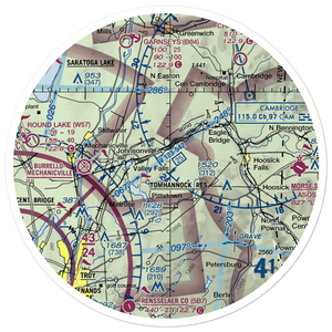 Sherwood Farm Airport (7NY6) VFR Sectional Sticker (30 mile)