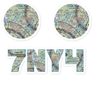 Culver Airfield (7NY4) VFR Sectional Sticker Pack