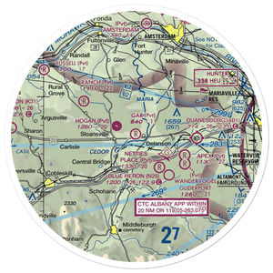 Gar Field (7NY1) VFR Sectional Sticker (30 mile)