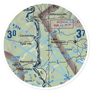 Campis Airport (7NY0) VFR Sectional Sticker (20 mile)