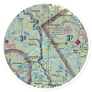 Campis Airport (7NY0) VFR Sectional Sticker (30 mile)