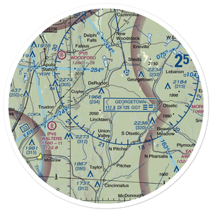Morin Airport (7NK7) VFR Sectional Sticker (30 mile)