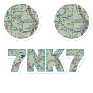 Morin Airport (7NK7) VFR Sectional Sticker Pack