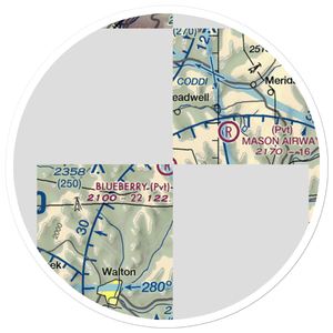 Blueberry Field (7NK6) VFR Sectional Sticker (20 mile)