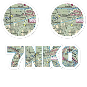 Valley View Airport (7NK0) VFR Sectional Sticker Pack