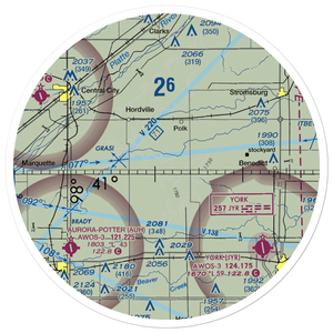 Merchant Homestead Airport (7NE6) VFR Sectional Sticker (30 mile)
