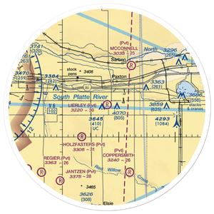 Lierley Farms Airport (7NE5) VFR Sectional Sticker (30 mile)