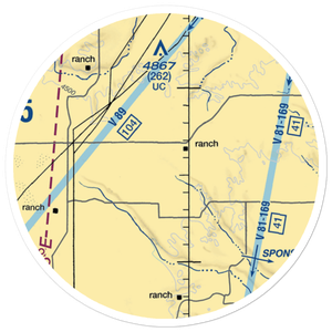 Plainsview Ranch Airport (7NE2) VFR Sectional Sticker (20 mile)