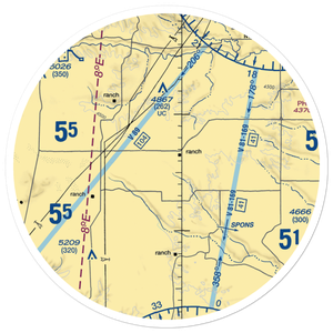 Plainsview Ranch Airport (7NE2) VFR Sectional Sticker (30 mile)