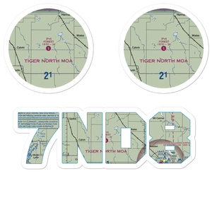 Forest Airport (7ND8) VFR Sectional Sticker Pack