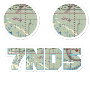 Buchmiller Airport (7ND5) VFR Sectional Sticker Pack