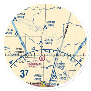 Wolberg's Private Airport (7ND1) VFR Sectional Sticker (20 mile)