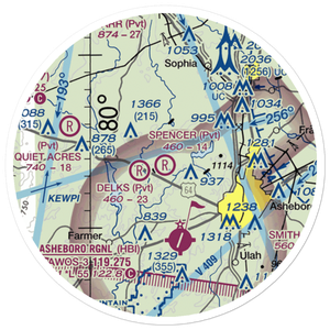 Spencer Field (7NC9) VFR Sectional Sticker (20 mile)