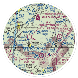 Fish Airpark (7NC8) VFR Sectional Sticker (20 mile)
