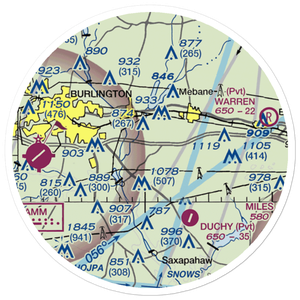 Kimrey Airport (7NC6) VFR Sectional Sticker (20 mile)