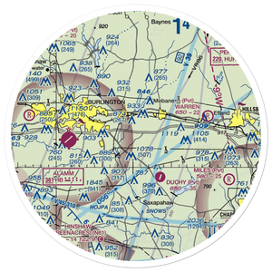Kimrey Airport (7NC6) VFR Sectional Sticker (30 mile)