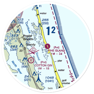 Pine Island Airport (7NC2) VFR Sectional Sticker (20 mile)