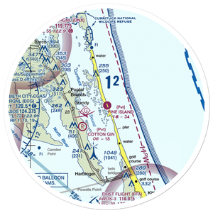 Pine Island Airport (7NC2) VFR Sectional Sticker (30 mile)