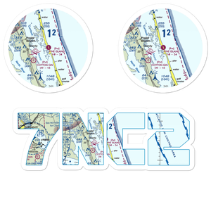 Pine Island Airport (7NC2) VFR Sectional Sticker Pack