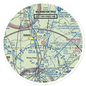 Stag Air Park (7NC1) VFR Sectional Sticker (30 mile)
