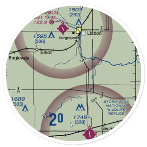 Hiam Private Airport (7NA3) VFR Sectional Sticker (20 mile)