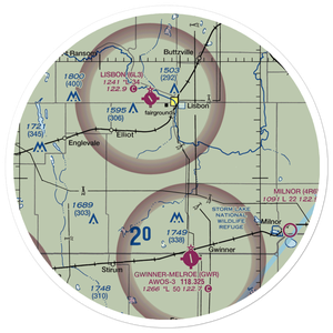 Hiam Private Airport (7NA3) VFR Sectional Sticker (30 mile)