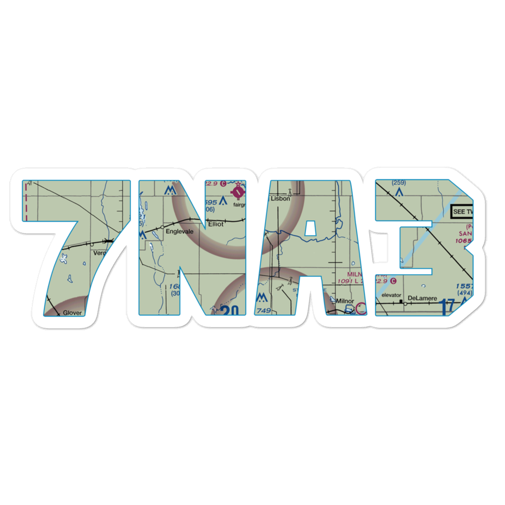 Hiam Private Airport (7NA3) VFR Sectional Sticker 