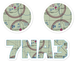 Hiam Private Airport (7NA3) VFR Sectional Sticker Pack