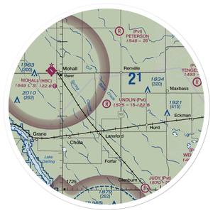 Undlin Airstrip (7NA2) VFR Sectional Sticker (30 mile)