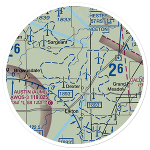 Petes Airport (7MY9) VFR Sectional Sticker (20 mile)
