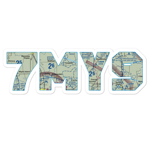 Petes Airport (7MY9) VFR Sectional Sticker