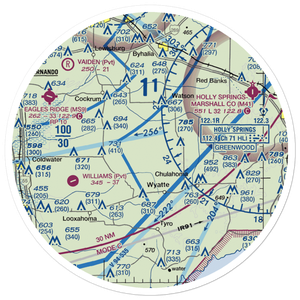 Maidment Field (7MS3) VFR Sectional Sticker (30 mile)