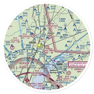 Eagle Crest Estates Airport (7MS1) VFR Sectional Sticker (30 mile)