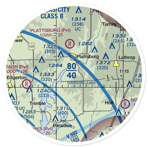 Clark Airport (7MO8) VFR Sectional Sticker (20 mile)