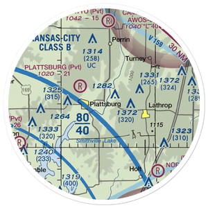 Kimray Airport (7MO7) VFR Sectional Sticker (20 mile)