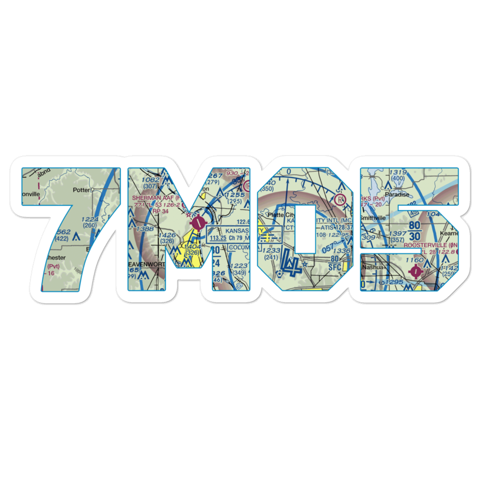 Elton Field (7MO5) VFR Sectional Sticker 