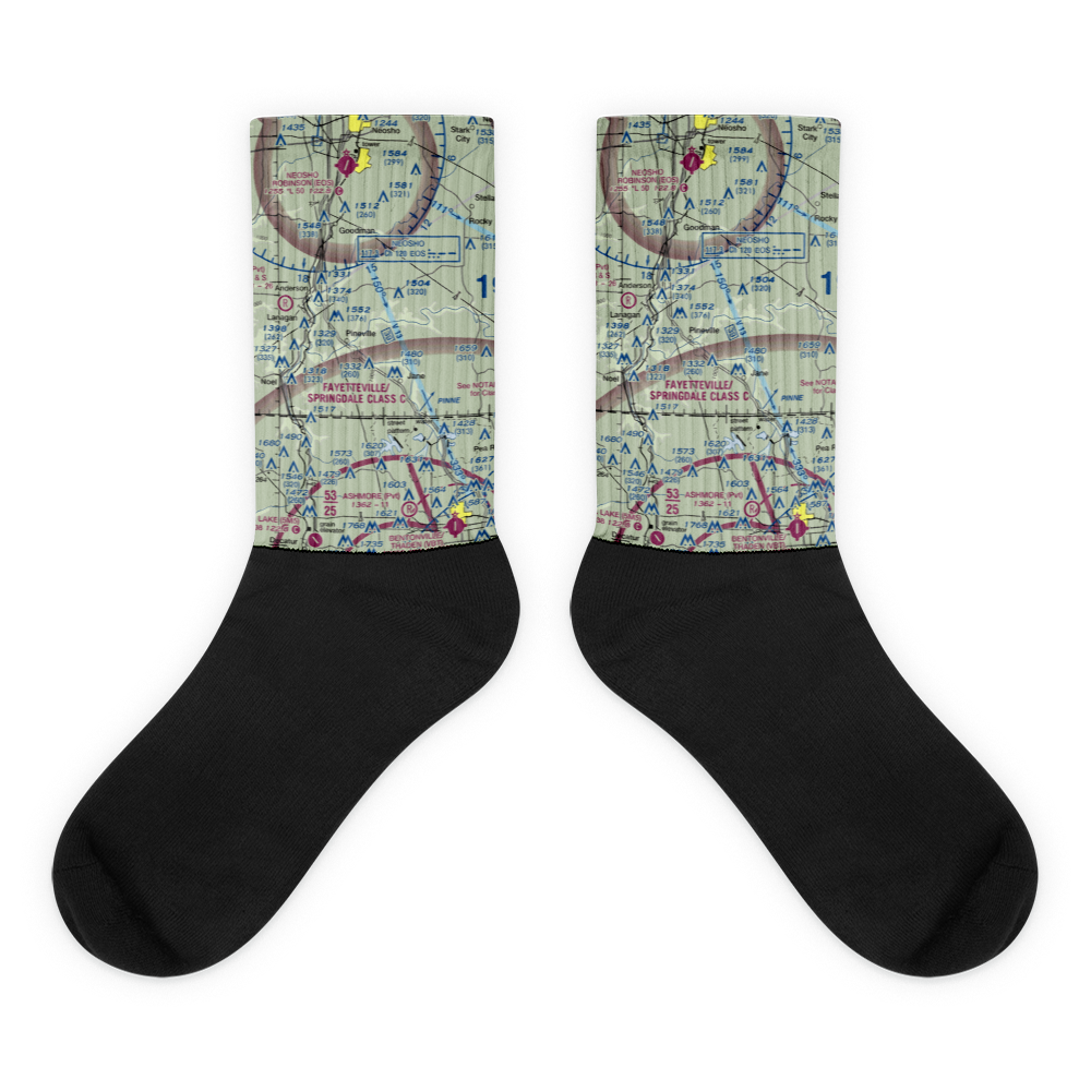 B S Ranch Airport (7MO3) VFR Sectional Socks 