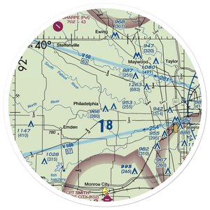 Bevill Airport (7MO2) VFR Sectional Sticker (30 mile)