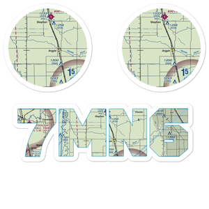Johnson Airport (7MN6) VFR Sectional Sticker Pack