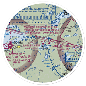 Eagles Nest Seaplane Base (7MN2) VFR Sectional Sticker (20 mile)