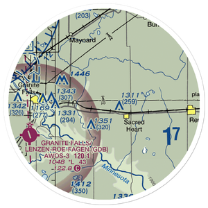 Johnson Private Airport (7MN0) VFR Sectional Sticker (20 mile)