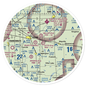 Letts Field (7MI8) VFR Sectional Sticker (30 mile)