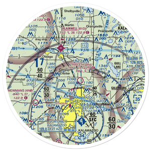 Walker Airport (7MI7) VFR Sectional Sticker (30 mile)