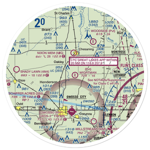 Wightman Airport (7MI6) VFR Sectional Sticker (30 mile)